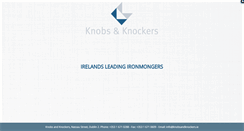 Desktop Screenshot of knobsandknockers.ie